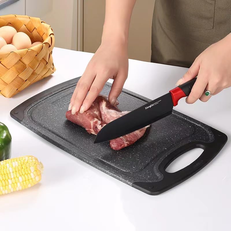 3-Piece Heavy-Duty Non-Slip Cutting Board Set – Small to Extra Large BPA-Free Chopping Boards with Juice Grooves and Carrying Handles