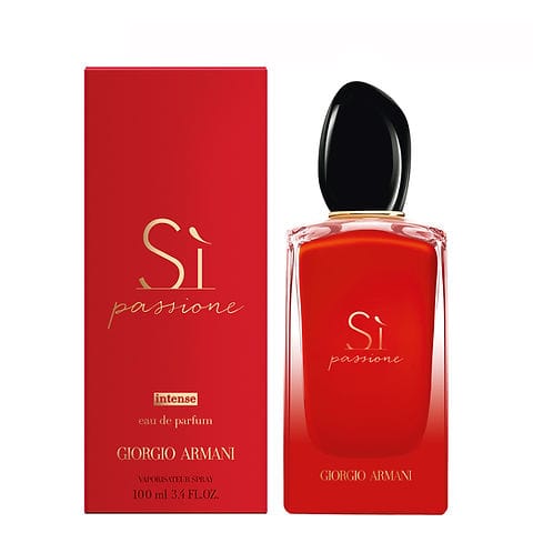 Giorgio Armani Sì Passione Intense Eau de Parfum – 100ml Floral Woody Fragrance for Women